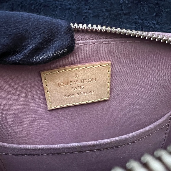 Auth Louis Vuitton Vernis Alma BB Rose Velours w/ Gold Hardware - Picture 15 of 16